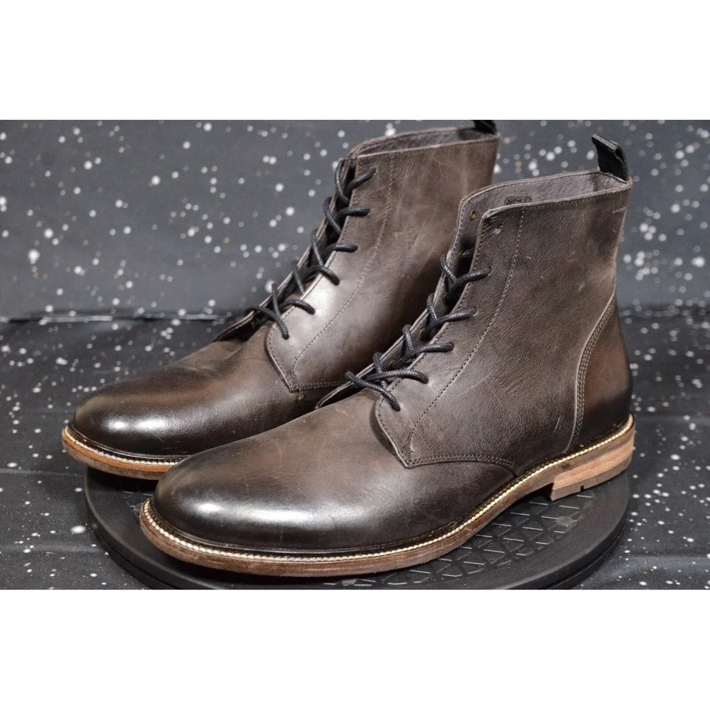 RODD & GUNN Black Plain Toe Boot US 8 D EU 41 $228 BRAND‎ NEW